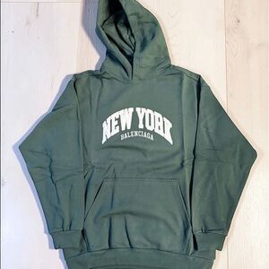Balenciaga Forest Green Men's Hoodie